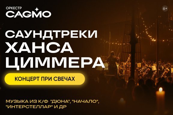 Оркестр CAGMO - Саундтреки Ханса Циммера при свечах - Пермь