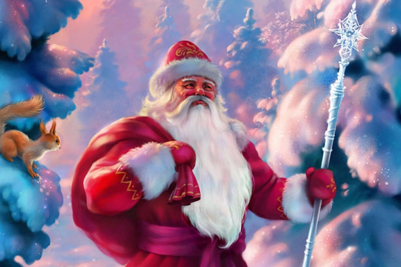 Дед Мороз и солнце