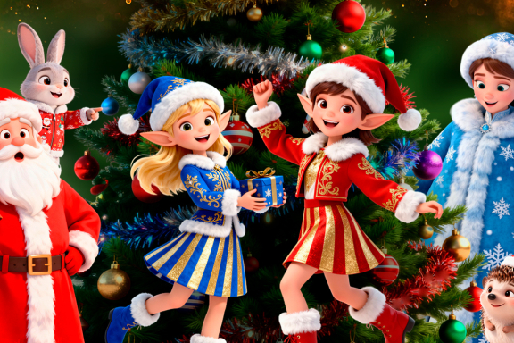 Новогодние приключения у Ёлки