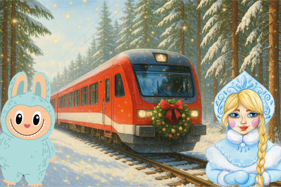 Большое новогоднее путешествие: Волшебство от Лабубу и Снегурочки