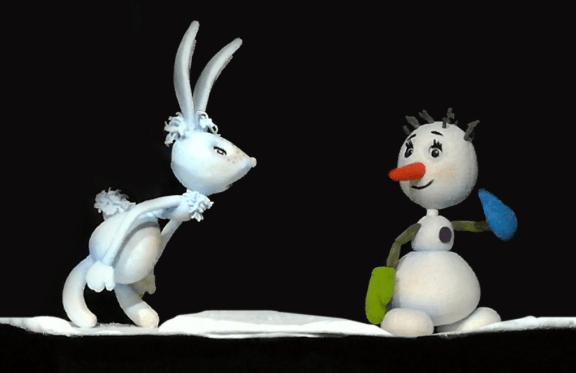 Солнышко и снежные человечки