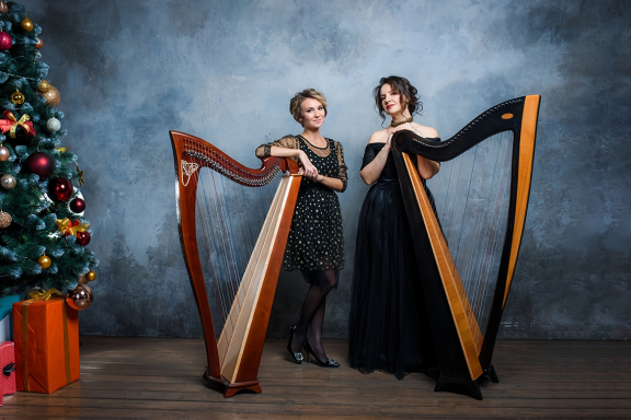 Концерт «Снежные мелодии арфы». Ирина Пыжьянова и Лилия Ахметова